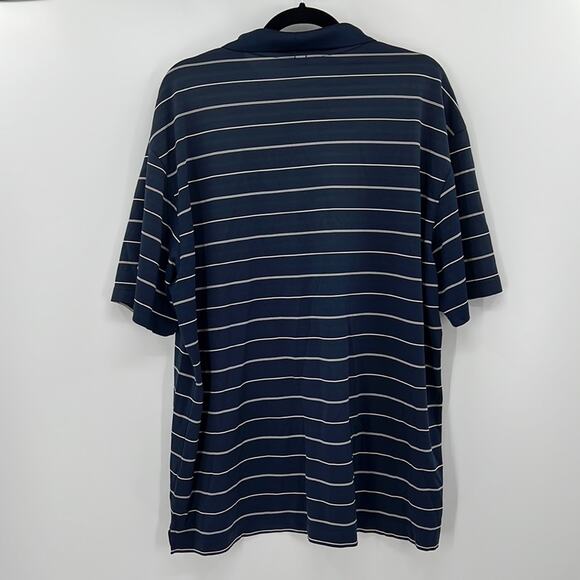 Nike Golf Performance Stripe Polo Shirt - Navy/White - XL - Picture 5 of 9